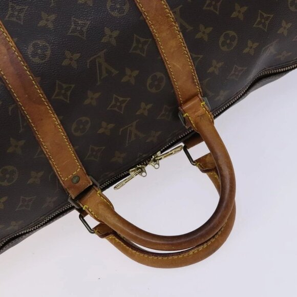LOUIS VUITTON Monogram Keepall Bandouliere 55 Boston Bag - Picture 12 of 16